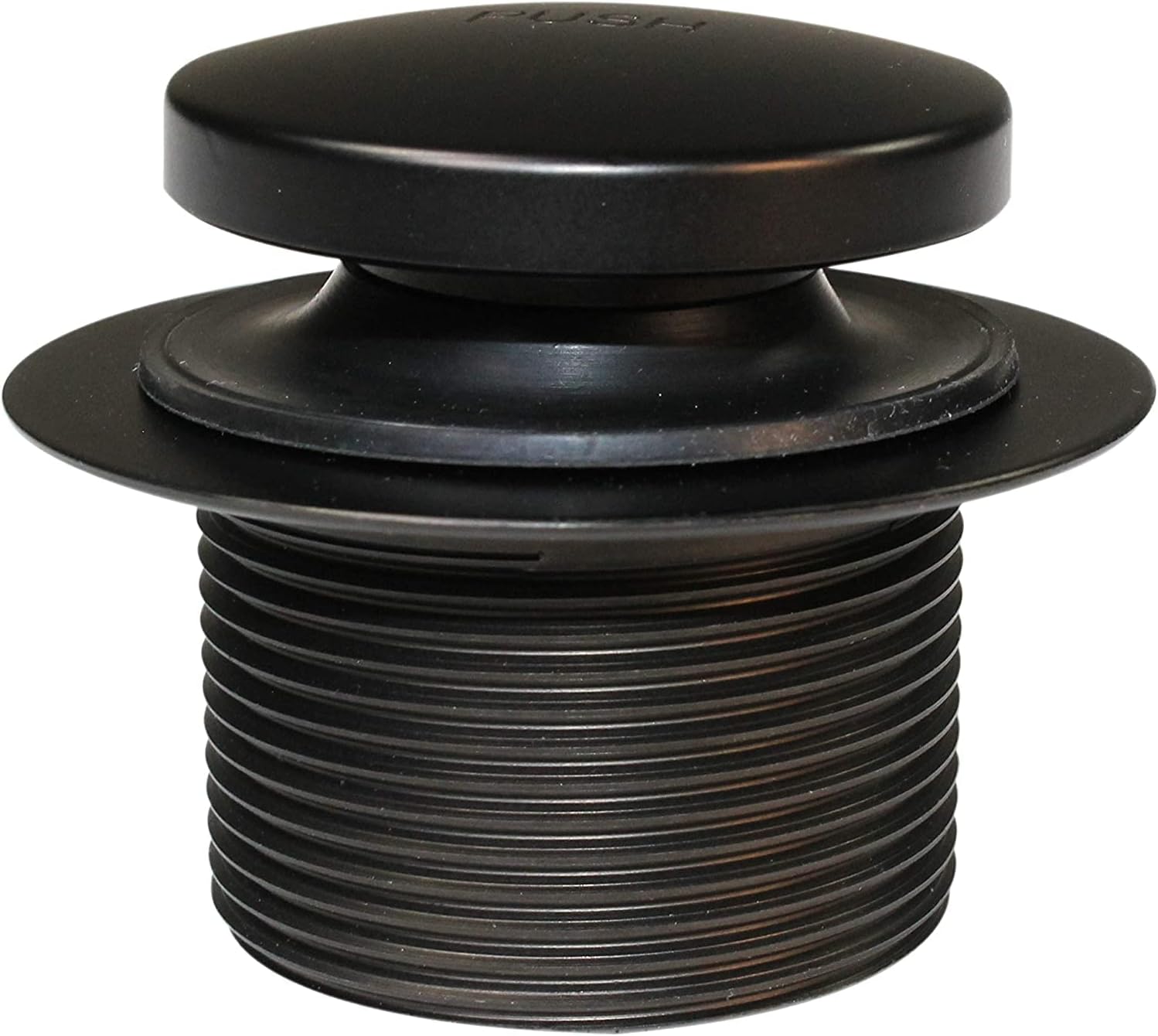 Westbrass D93-50-12 1-1/2' Coarse Thread Tip-Toe Bathtub Drain Plug Trim Set with One-Hole Overflow Faceplate, Oil Rubbed Bronze (50-Pack)
