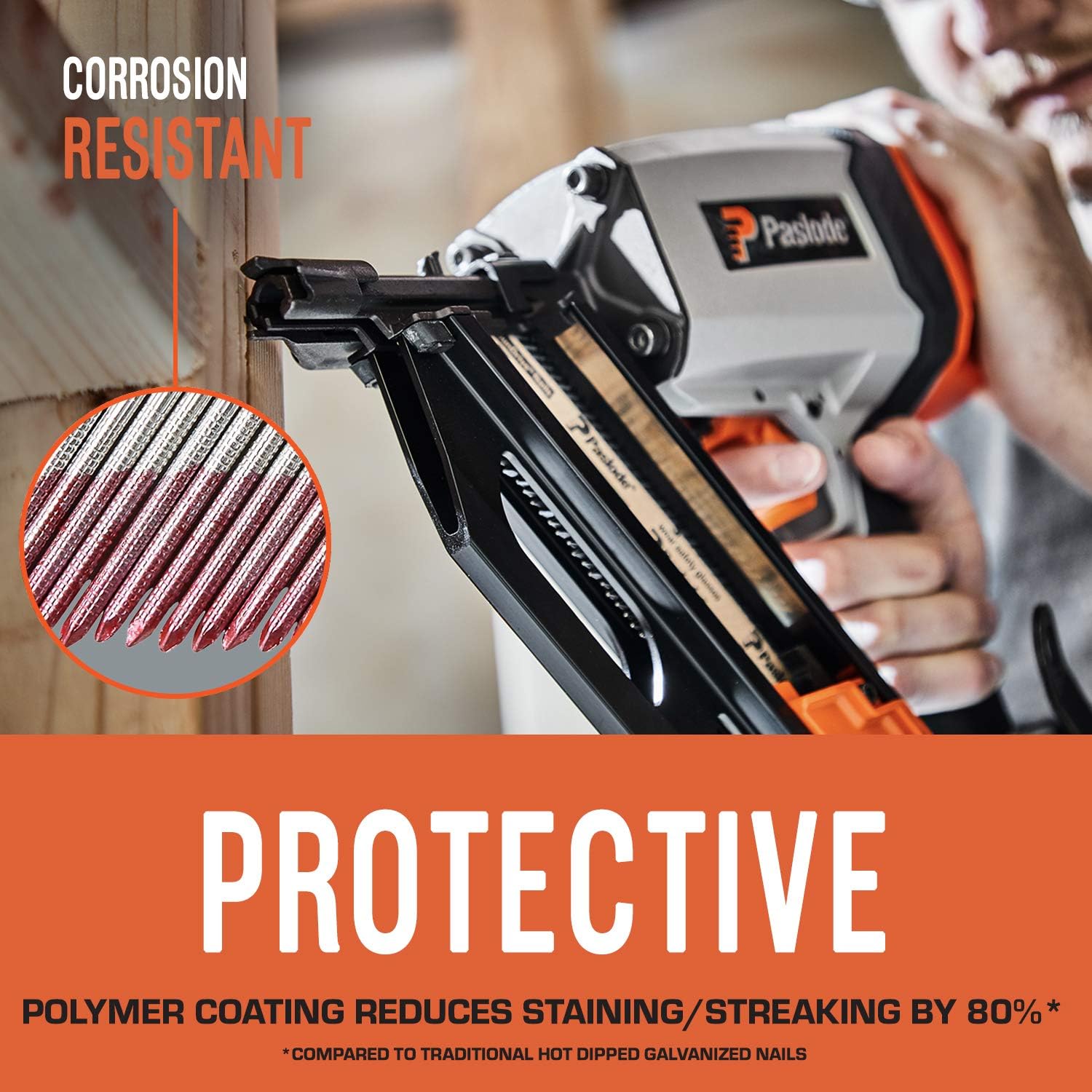Paslode Hot Dipped Galavanized Framing Nails - 650385 - HDG 30 Degree Round Head - 3 inch x .120 Gauge - 2,000 per Box - For Paslode Framing Nailers