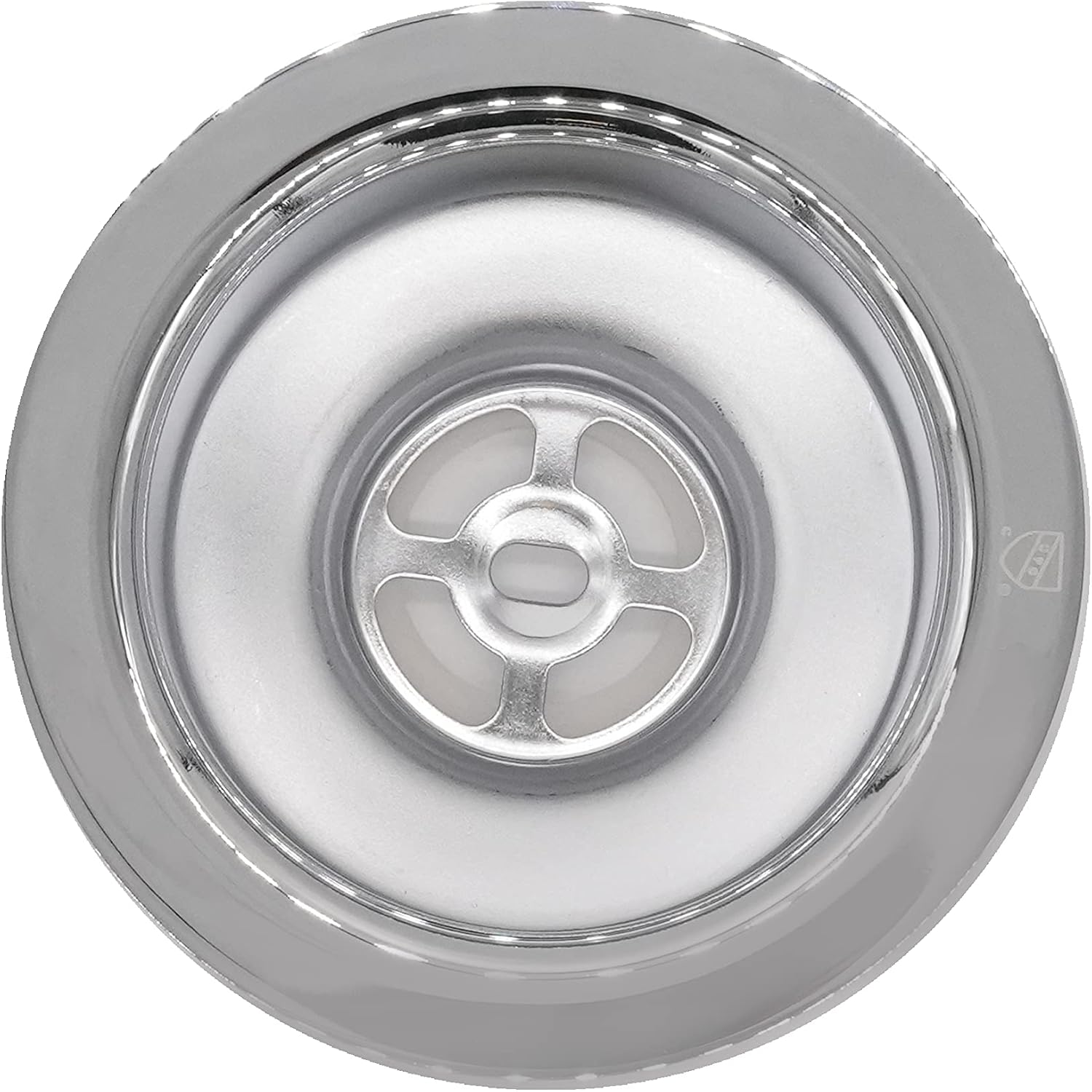 Westbrass CO2196S-26 Combo Pack 3-1/2' Post Style Large Basket Extra-Deep Collar Kitchen Sink Waste Disposal Flange with Strainer Stopper, Polished Chrome