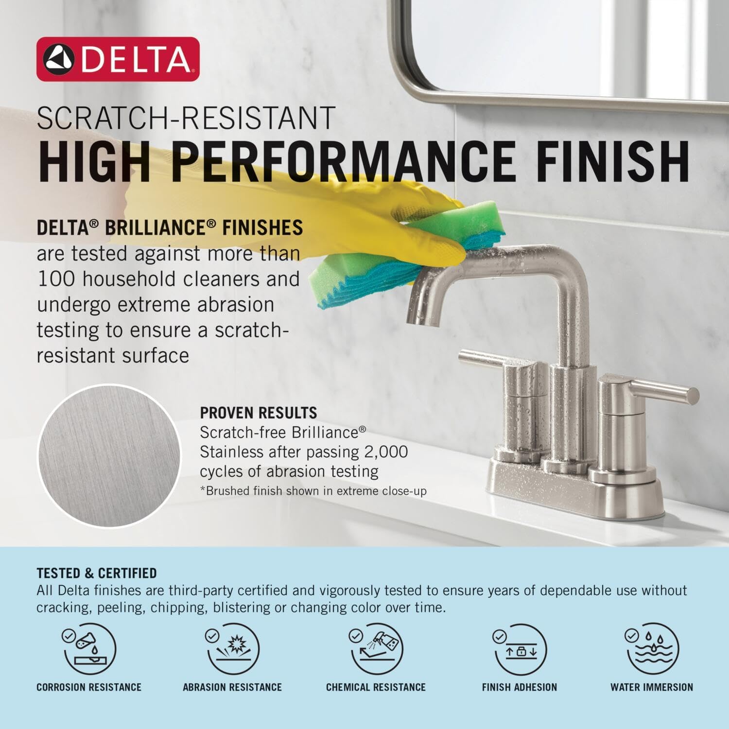 Delta Arvo Brushed Gold Bathroom Faucet with Sprayer, 8 Inch 3 Hole Widespread Bathroom Sink Faucet with Pull Out Sprayer, Push-Pop Drain, Champagne Bronze 35840LF-CZPD