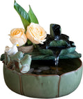 Tabletop Water Fountain Indoor - Water Fountain Decor for Meditation, Relaxation for Yoga, Study, Tea, Living Room, Office (Small Without Atomization)