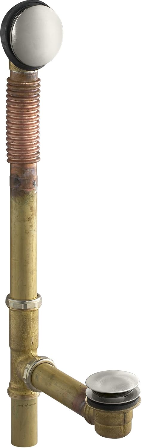 KOHLER ClearFlo Brass toe tap bath drain