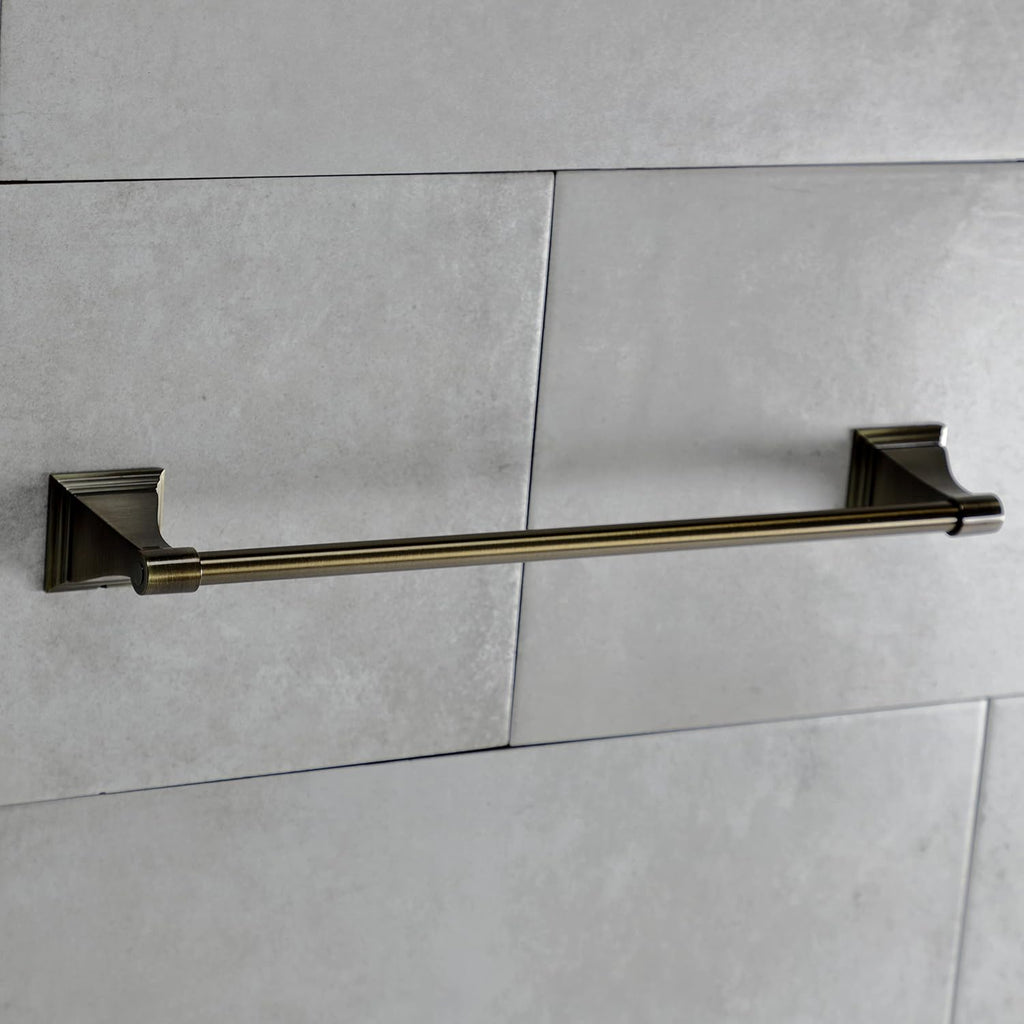 Kingston Brass BAHK61212478AB Monarch 5-Piece 18-Inch and 24-Inch Towel Bars Bathroom Accessory Set in Antique Brass