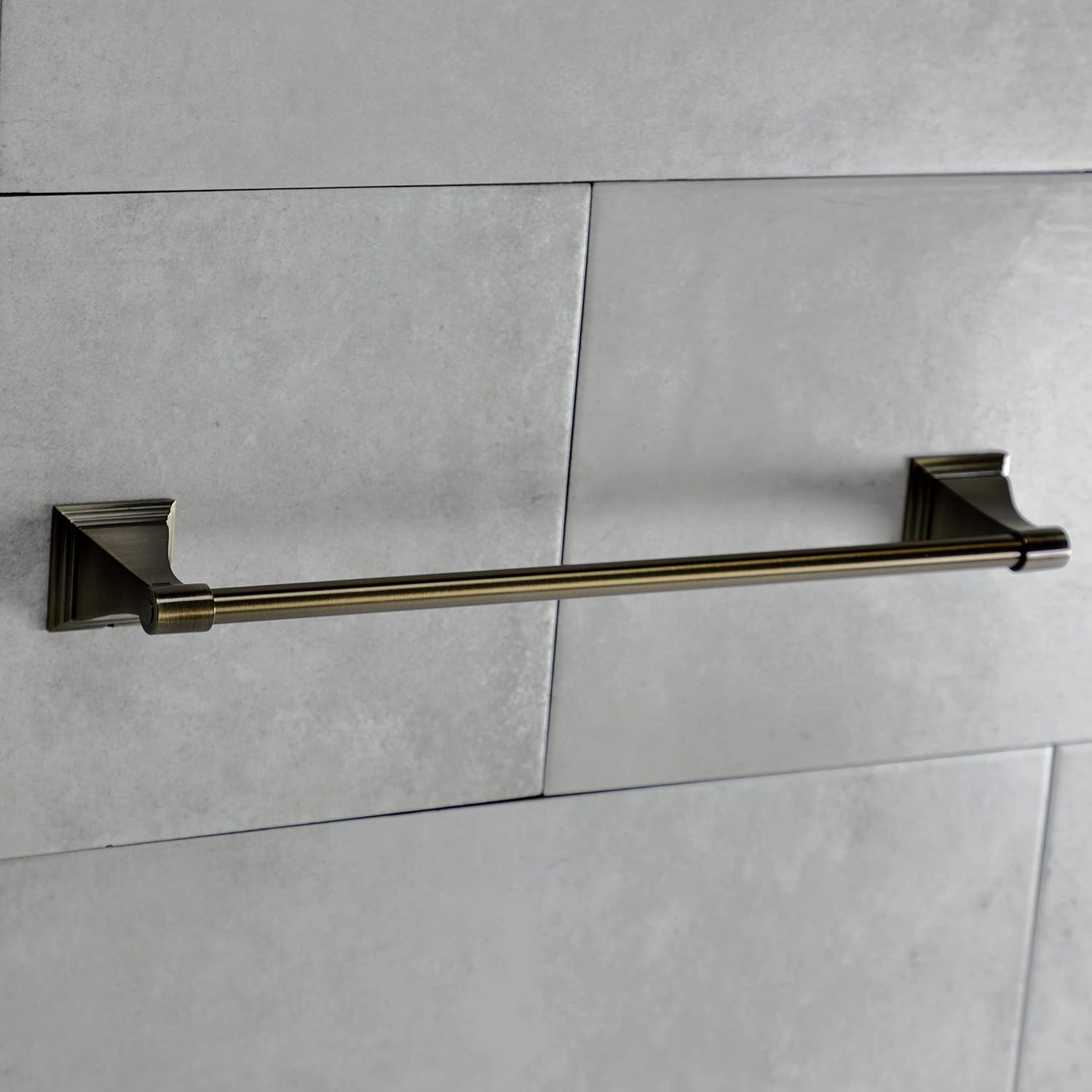 Kingston Brass BAHK61212478AB Monarch 5-Piece 18-Inch and 24-Inch Towel Bars Bathroom Accessory Set in Antique Brass