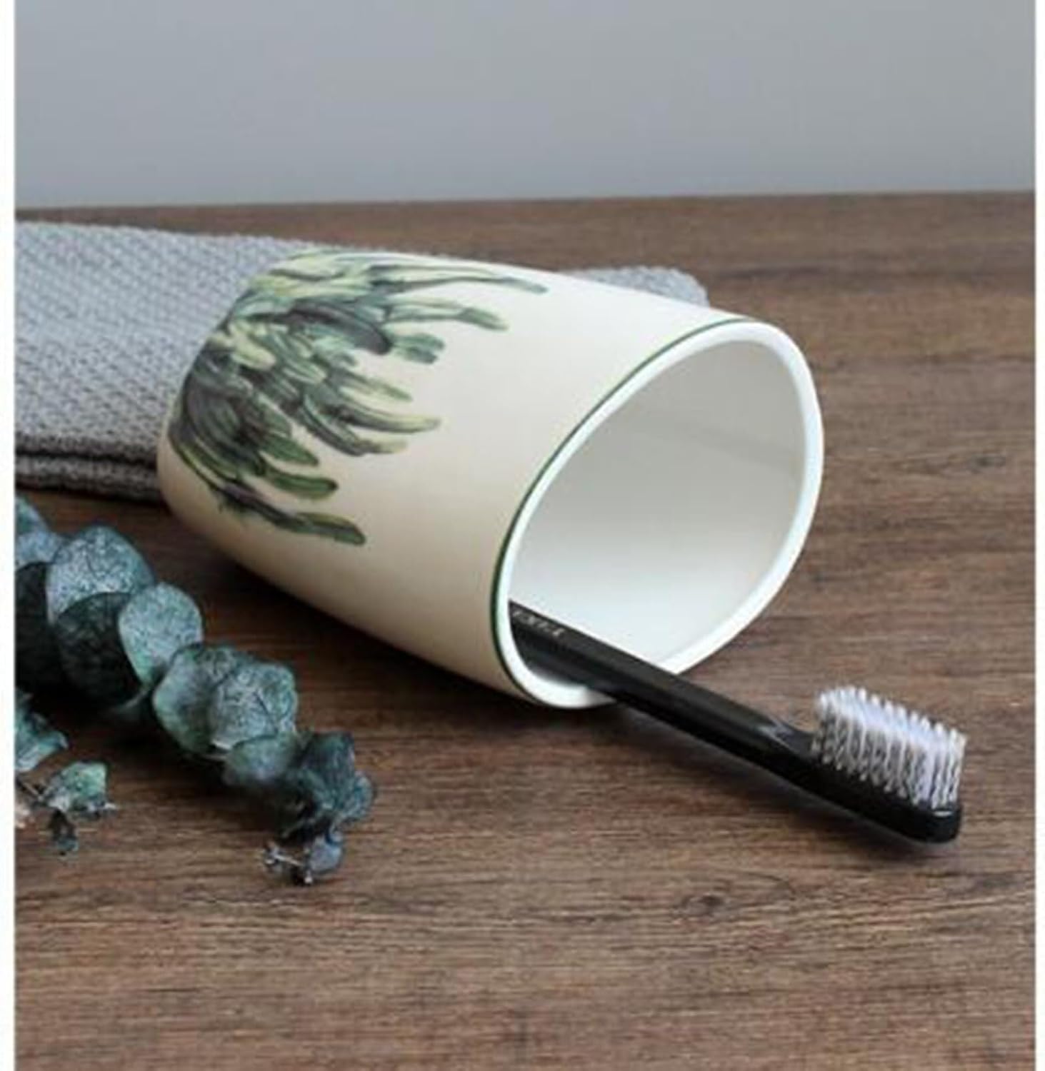 Bathroom Accessories Set Soap Dispenser Set White Bathroom Accessory Sets with Toothbrush Cup Dish Holder for Apartment Dormitory Victorian Decor(Green a)