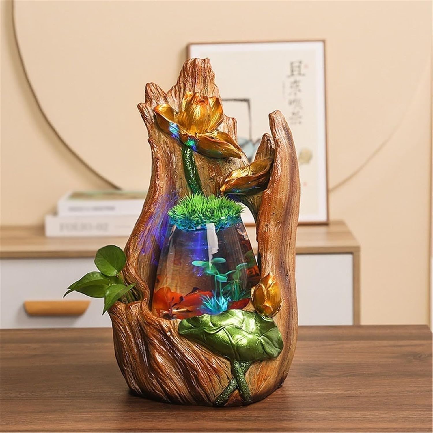 Tabletop Tabletop Fountain Small Home Desktop Fish Tank Water Circulation Ornaments Decor