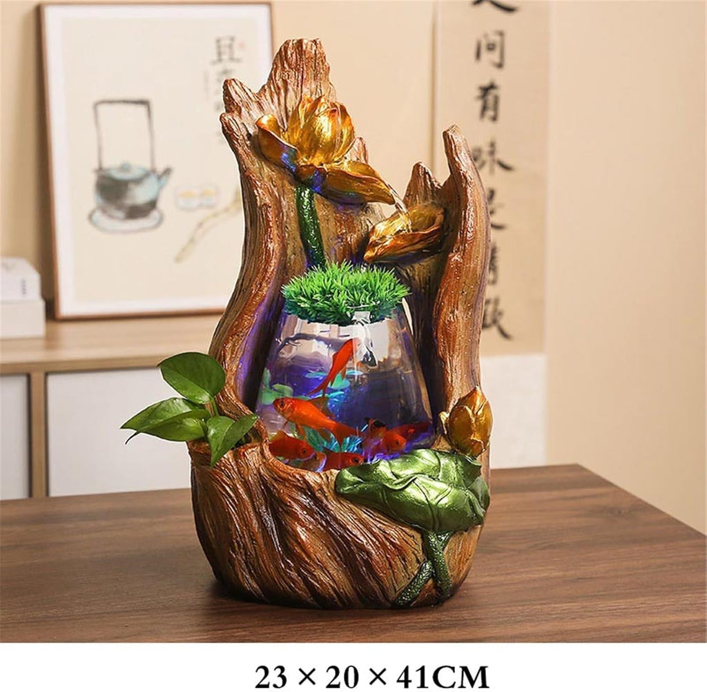 Tabletop Tabletop Fountain Small Home Desktop Fish Tank Water Circulation Ornaments Decor