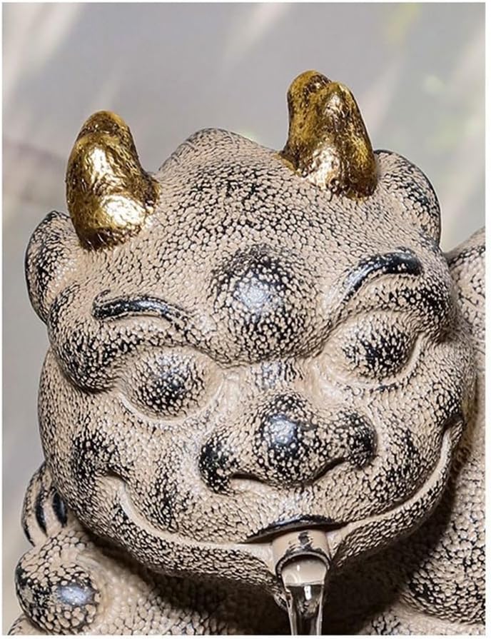 GLigeT Tabletop Fountain Indoor Living Room Office Desktop Circulating Water Feature Indoor Running Water Ornaments Fountain Attracting Wealth Ornaments Water Fountain Decor