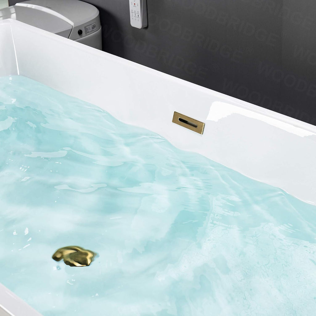 WOODBRIDGE B0003-BG-Drain &O Bathtub, White