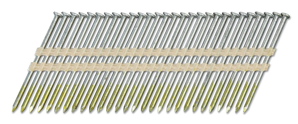 Metabo HPT Framing Nails | 3 in. x .131 | 21 Degree | Full Round Head | Smooth Shank | Bright Basic | Plastic Strip | 4,000 Count | 10110HPT