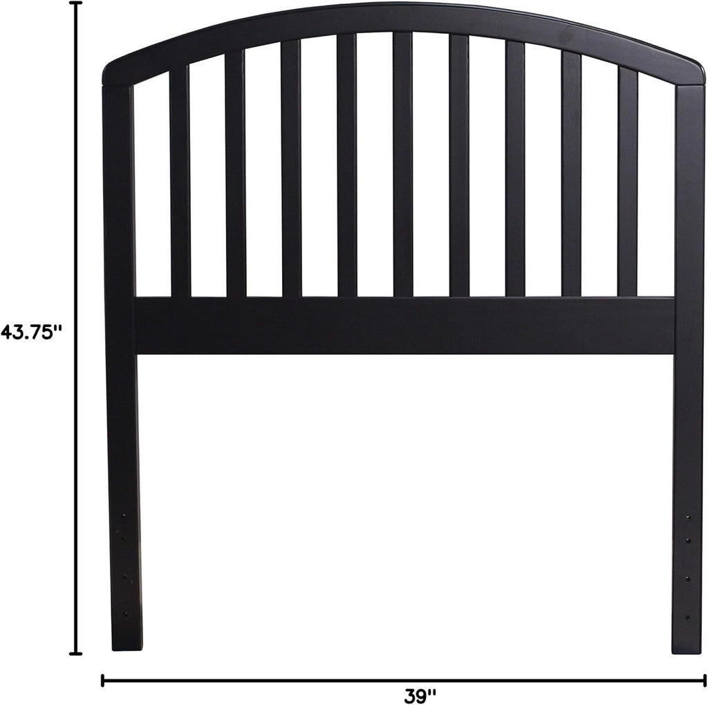 Hillsdale Carolina Headboard, Bed Frame Not Included, Twin, Black