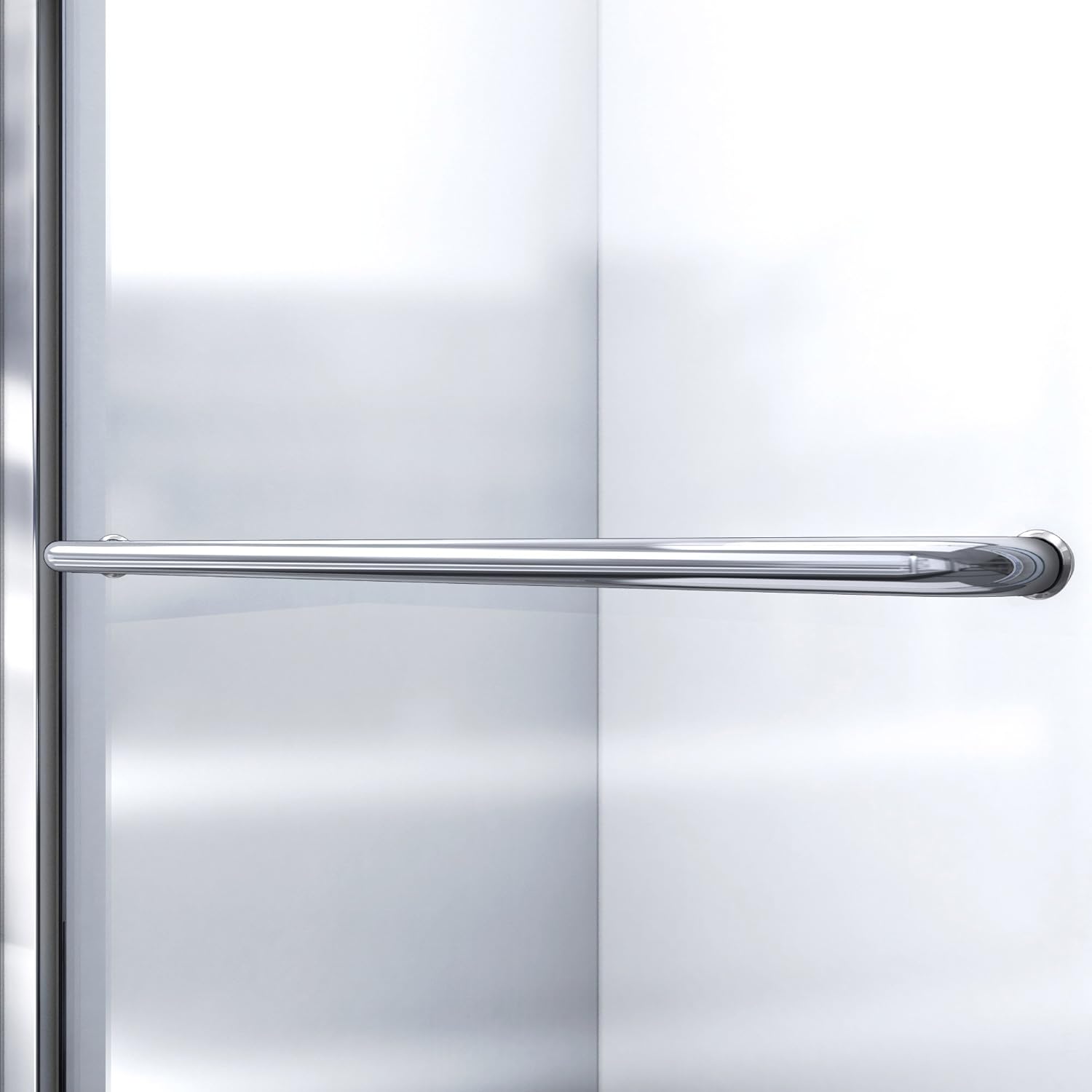DreamLine Infinity-Z 32 inch D x 60 inch W x 78 3/4 inch H Semi-Frameless Sliding Shower Door in Brushed Nickel and Clear Glass, Right Drain Shower Base, and Wall Kit in White