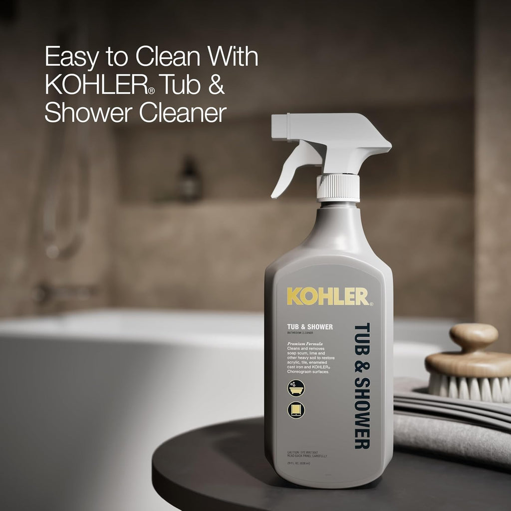 Kohler K-20202-LA Underscore 60' Soaking Bathtub for Three Wall Alcove Installation with Left Drain and 68 Gallon Water Capacity - White