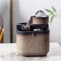 HIHELO Desktop Fountain Indoor Tabletop Fountain Small Desktop Fountain Desk Fountain Suitable for Home Office Bedroom Desk Decoration Water Fountain Outdoor (Color : A)
