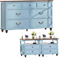 Joaxswe Farmhouse Furniture Set, Nightstands Set of 2 and 7 Drawers Dresser for Bedroom, 54 Inch Wide Wood Dresser and 24' Night Stands with Charging Station for Bedroom, Living Room, Hallway