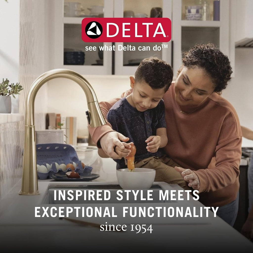 Delta Wall Mount Bathroom Faucet 3 Hole, Brushed Nickel Bathroom Sink Faucet for Vanity, Stainless T5797-SSWL (Valve Not Included)