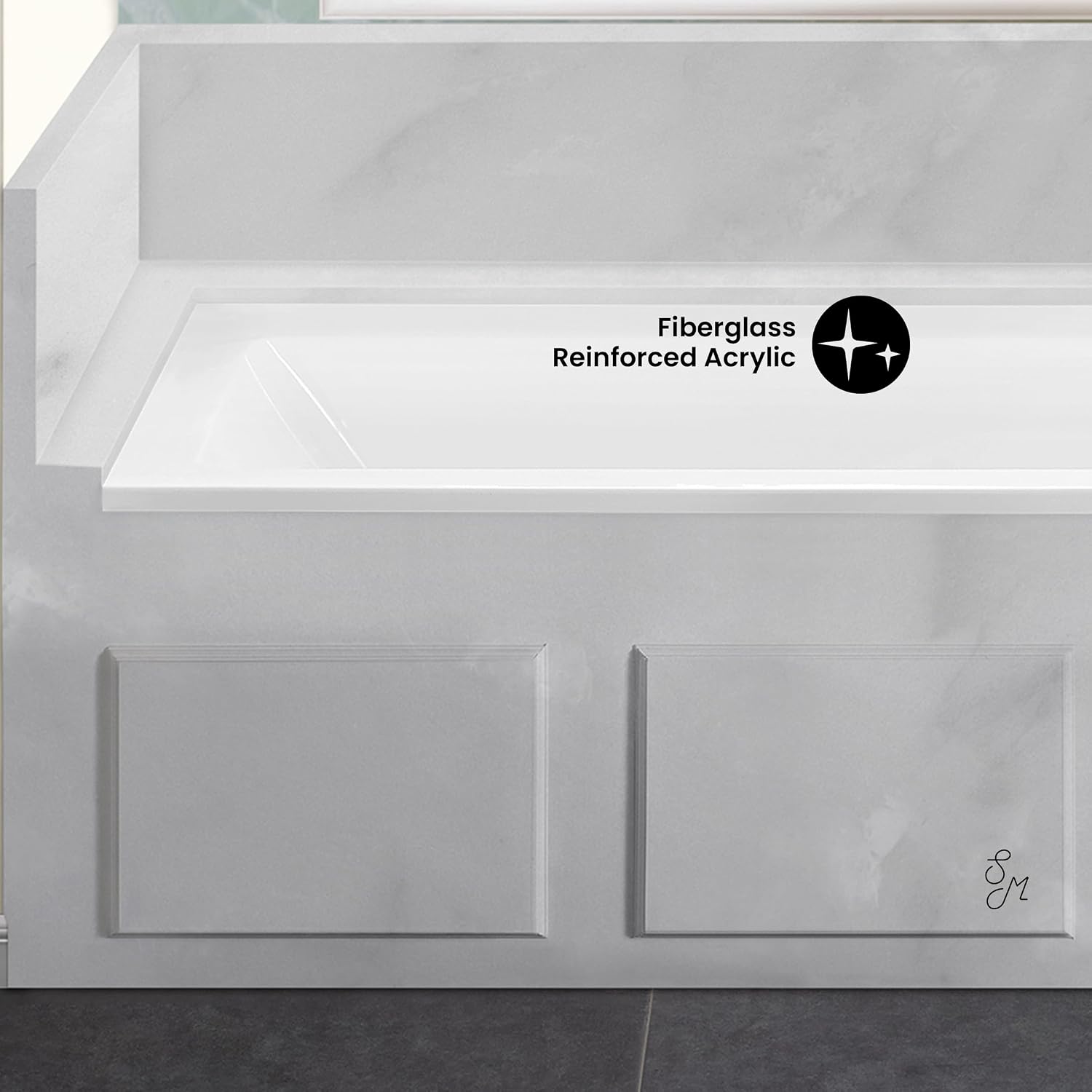 Swiss Madison Voltaire 60' x 30' Right-Hand Drain Alcove Bathtub