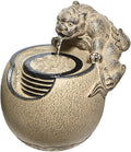 GUERNSEY Tabletop Fountain Desktop Water Fountain Chinese Ornaments Living Room Study Desk Desktop Decoration Small Fountain Indoor Fountain