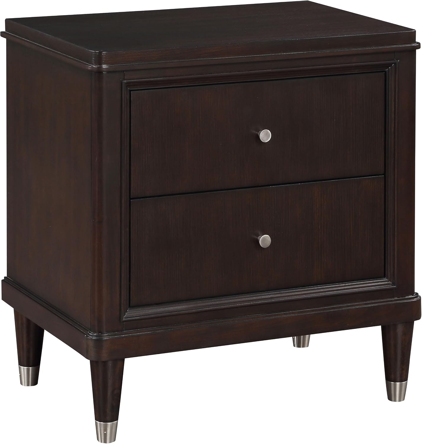 Coaster Home Furnishings Emberlyn Mid-Century Modern 4-Piece Bedroom Set Queen Size Four-Poster Bed Frame 84-inch Headboard Brown 223061Q-S4