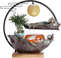 Desktop Fountain Chinese Style Circulating Water Fish Tank Decoration Living Room Office Desktop Humidifier Water Dispenser Tabletop Fountain