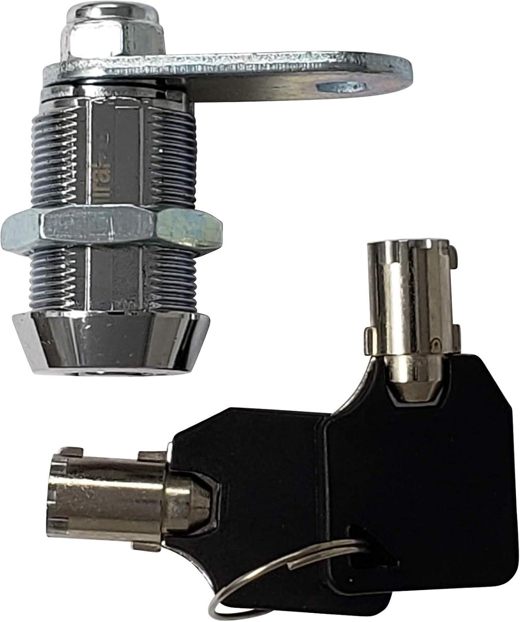 Tubular Cam Lock, Keyed Alike Removable Key (1 Inch 90°, Chrome Pack of. 25)