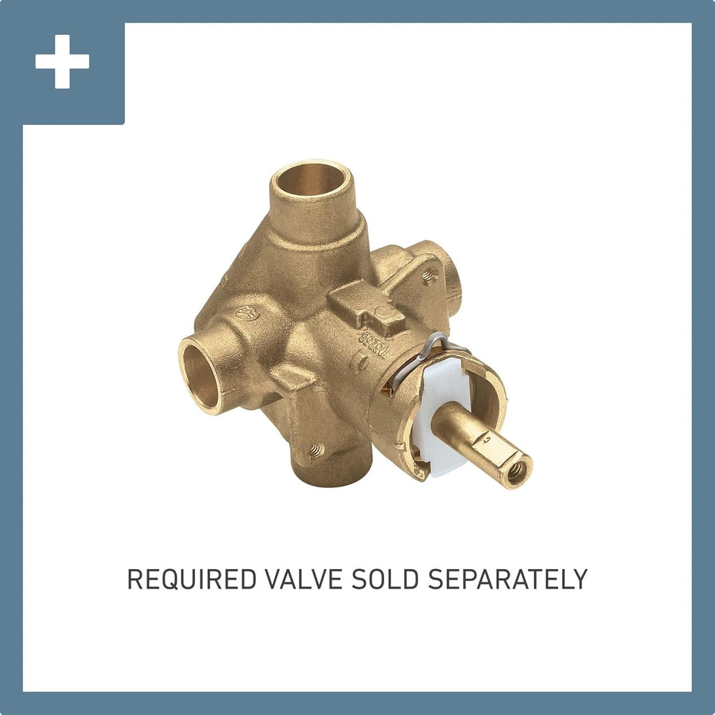 Moen T2312EPBLBelfield Posi-Temp Shower Trim Kit with Eco-Performance Showerhead, Valve Required