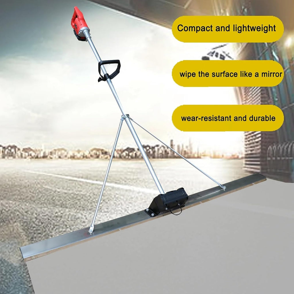 Power Concrete Screed Vibratory Kit,Power Screed Concrete Finishing Tool,6000 RPM 150CM Blade Screed Concrete Finishing Tool,Power Screed Vibration Tool for Concrete Processing