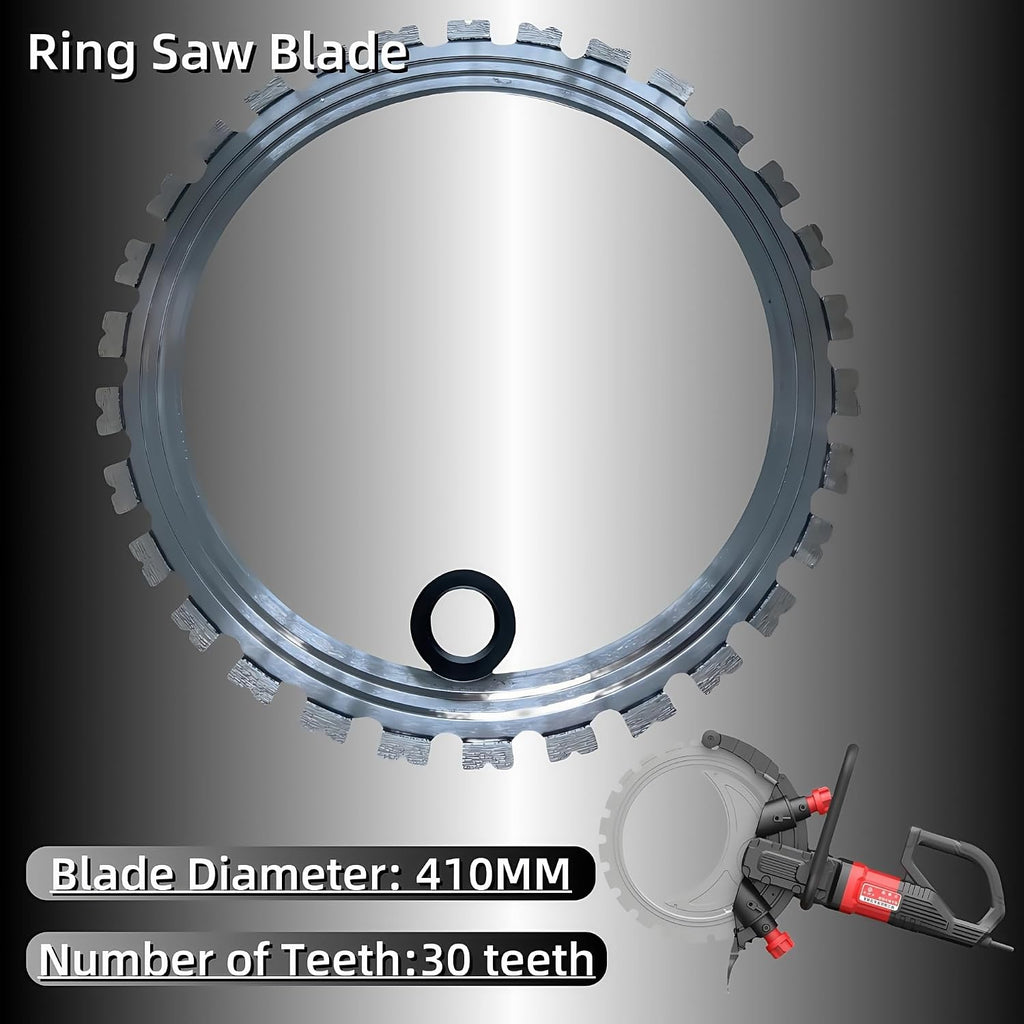 14in Ring Saw Blades,Designed for Cutting Hard Walls Such as Concrete, Masonry Brick, Steel Bars, Prefabricated Panels, Granite, et (Saw Blade Diameter 370MM)