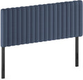 Furinno Roanne Upholstered Tufted Headboard, Queen, Denim
