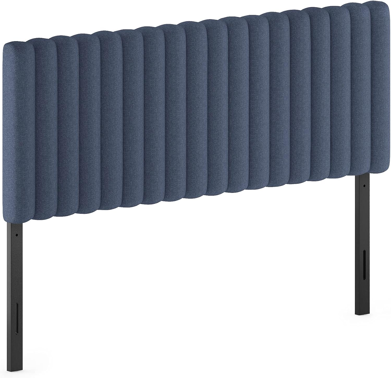 Furinno Roanne Upholstered Tufted Headboard, Queen, Denim