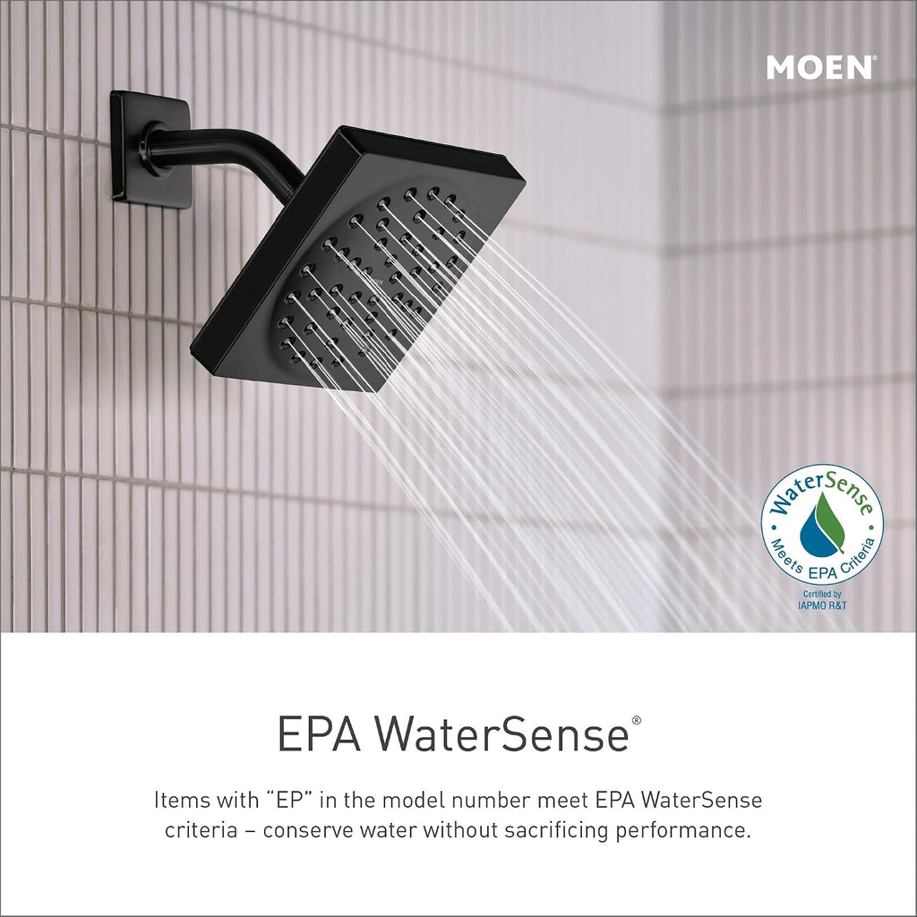 Moen T2312EPBLBelfield Posi-Temp Shower Trim Kit with Eco-Performance Showerhead, Valve Required