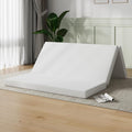 Novilla Foldable Mattress Topper, Queen Size Comfort Foam Trifold Mattress with Cloud Design Cover, 4 Inch Folding Mattress for Back Pain Relief, Suitable for Camping, RV Travel, 80'x60'x4'