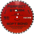 Perfect Storm Multifunctional Diamond Blade for Dry or Wet Cutting, Compatible with IQ Power-Tool Saw, 16.5 Inches, 10 Bond