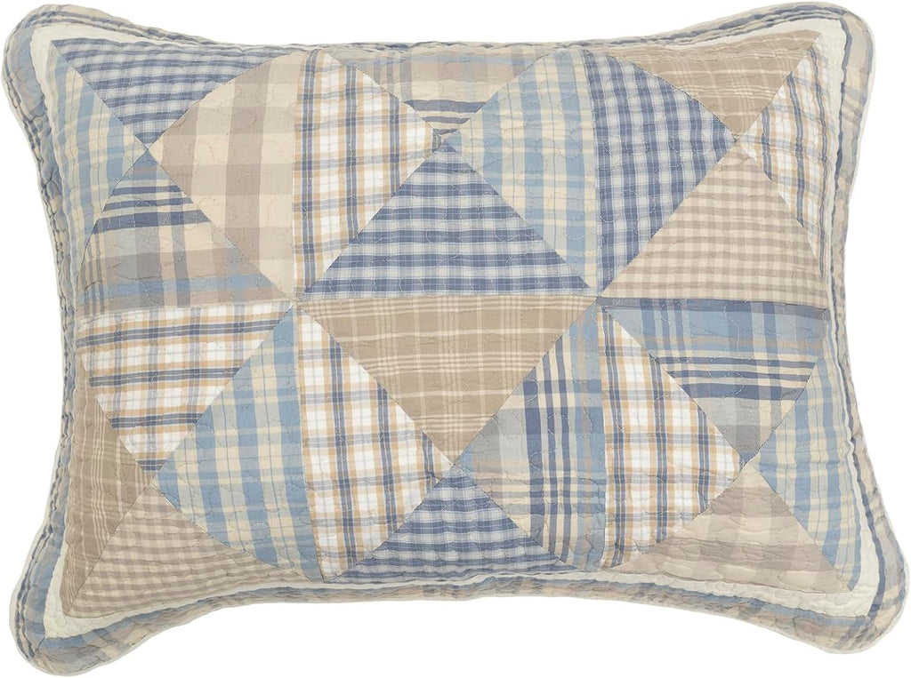 Donna Sharp Coastal Star- Queen Quilt Set, Measures 90 x 90, Includes 1 Quilt and 2 Standard Shams, Machine Washable