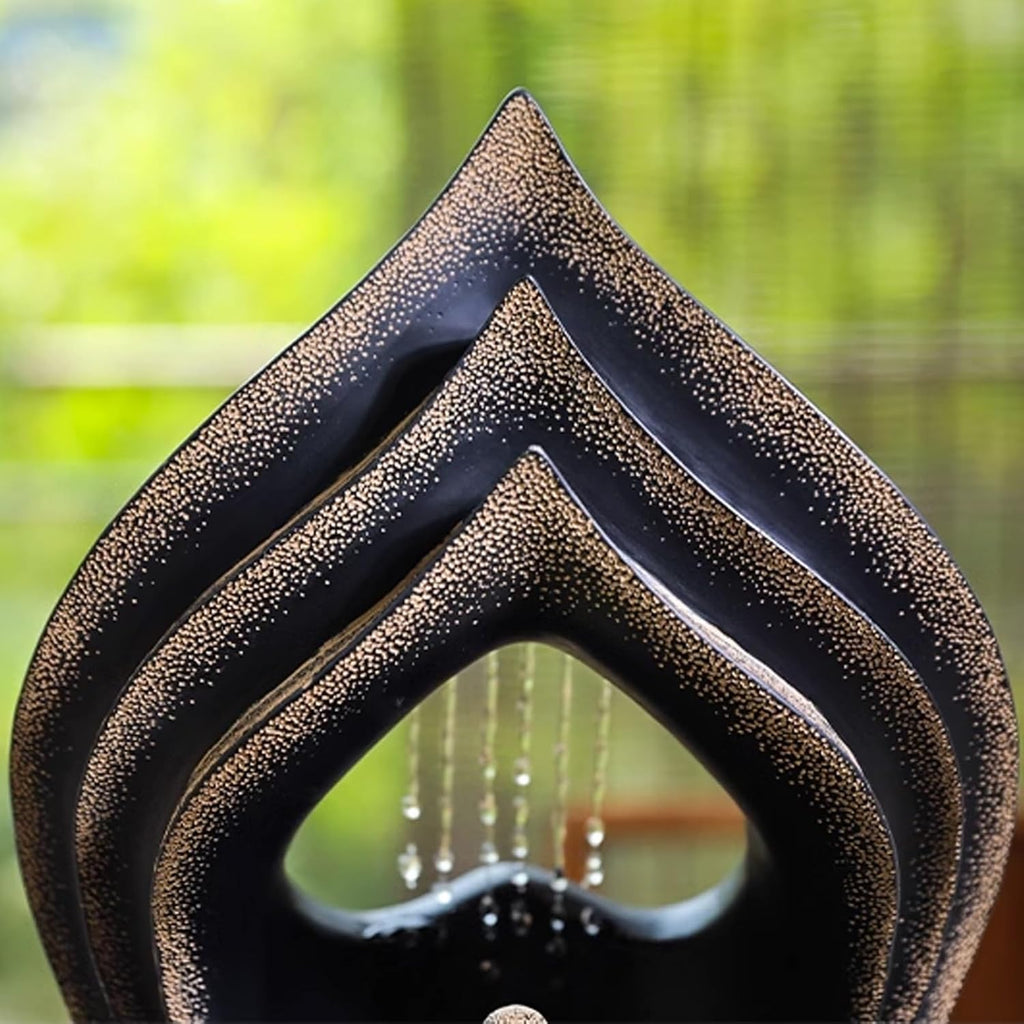 GLigeT Tabletop Fountain Chinese Style Flowing Water Decoration, Home, Office, Living Room, Porch, Desktop Decoration, Fountain Landscape Water Fountain Decor