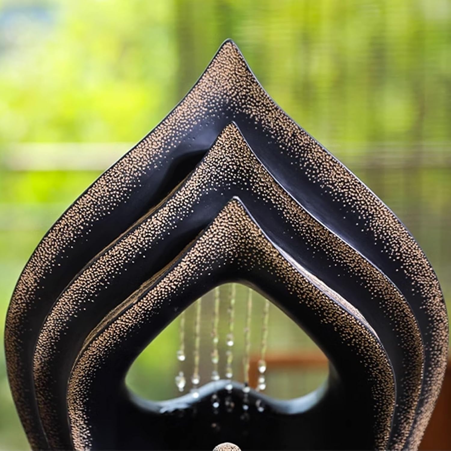 GLigeT Tabletop Fountain Chinese Style Flowing Water Decoration, Home, Office, Living Room, Porch, Desktop Decoration, Fountain Landscape Water Fountain Decor