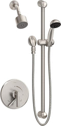 Dia Shower Faucet Trim Kit Wall Mounted with Single Handle and Hand Spray 1.5 GPM (Valve not Included), Satin Nickel S3508BSTN15TRM