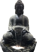 Outdoor Water Fountain Outside, Garden Fountain, Buddha Statue Outdoor/Indoor for Home, Buddha Decor & Gifts, Buddah, Buda, Budda, Buddhas, Chinese Decor & Gifts, Feng Shui (Medium)