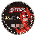 18 Inch Diamond Concrete Saw Blade, Segmented General Purpose Blade Dry/Wet Cutting Concrete, Reinforced Concrete, Masonry, Brick, Block,1' Arbor