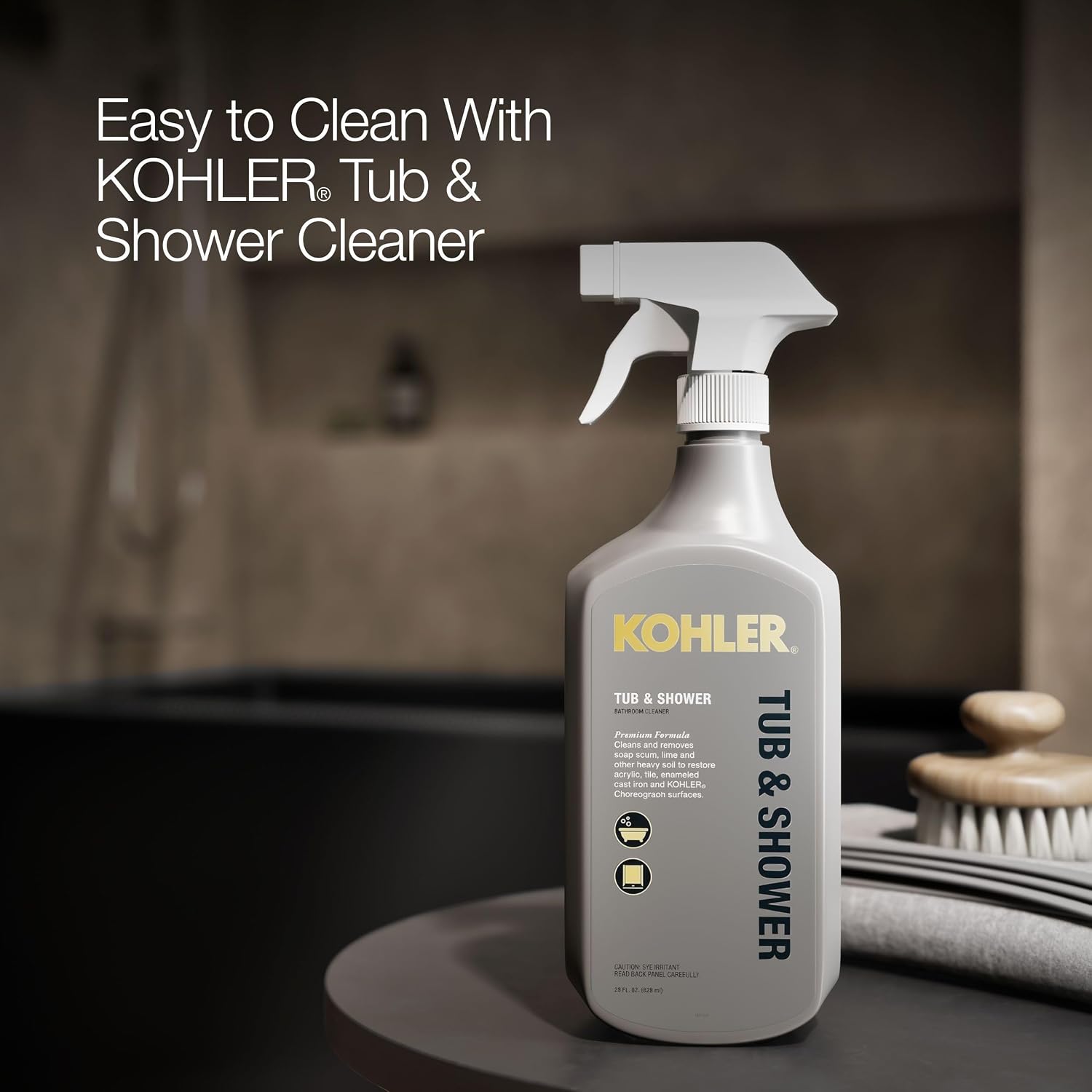 Kohler 1956-LA-7 Underscore® 60' x 30' alcove bath, left drain, Black Black