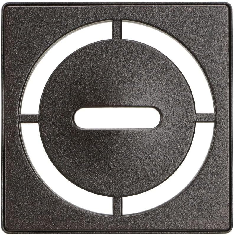 Schluter Kerdi-Drain Grate Kit with Integrated Slope Bonding Flange - Ideal for Bathroom or Wet Rooms - 4' Bronze Pure, Adjustable - KDIF4GRKTSOBD8