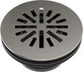 Delta 4 Inch Black Stainless Round Shower Floor Drain with Gasket and Snap-In Drain Gate, Black Stainless DT051411-KS