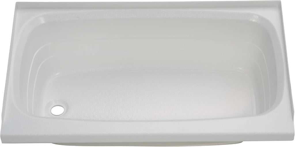 Lippert Replacement 24' x 40' White Bathtub with Left Drain, Scratch-Resistant ABS Acrylic for RVs, Travel Trailers, 5th Wheels, Motorhomes - W2440LHSPK
