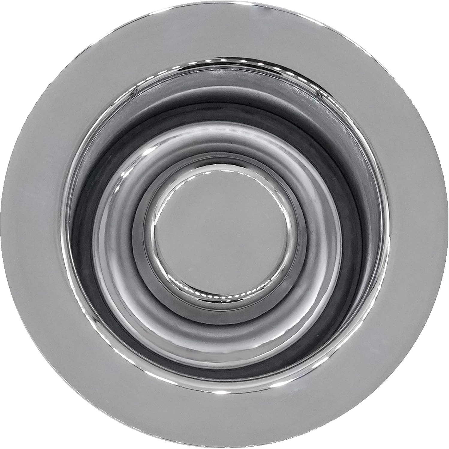 Westbrass CO2175-26 Combo Pack 3-1/2' Wing Nut Twist Style Large Kitchen Sink Basket Strainer and Waste Disposal Drain Flange with Stopper, Polished Chrome