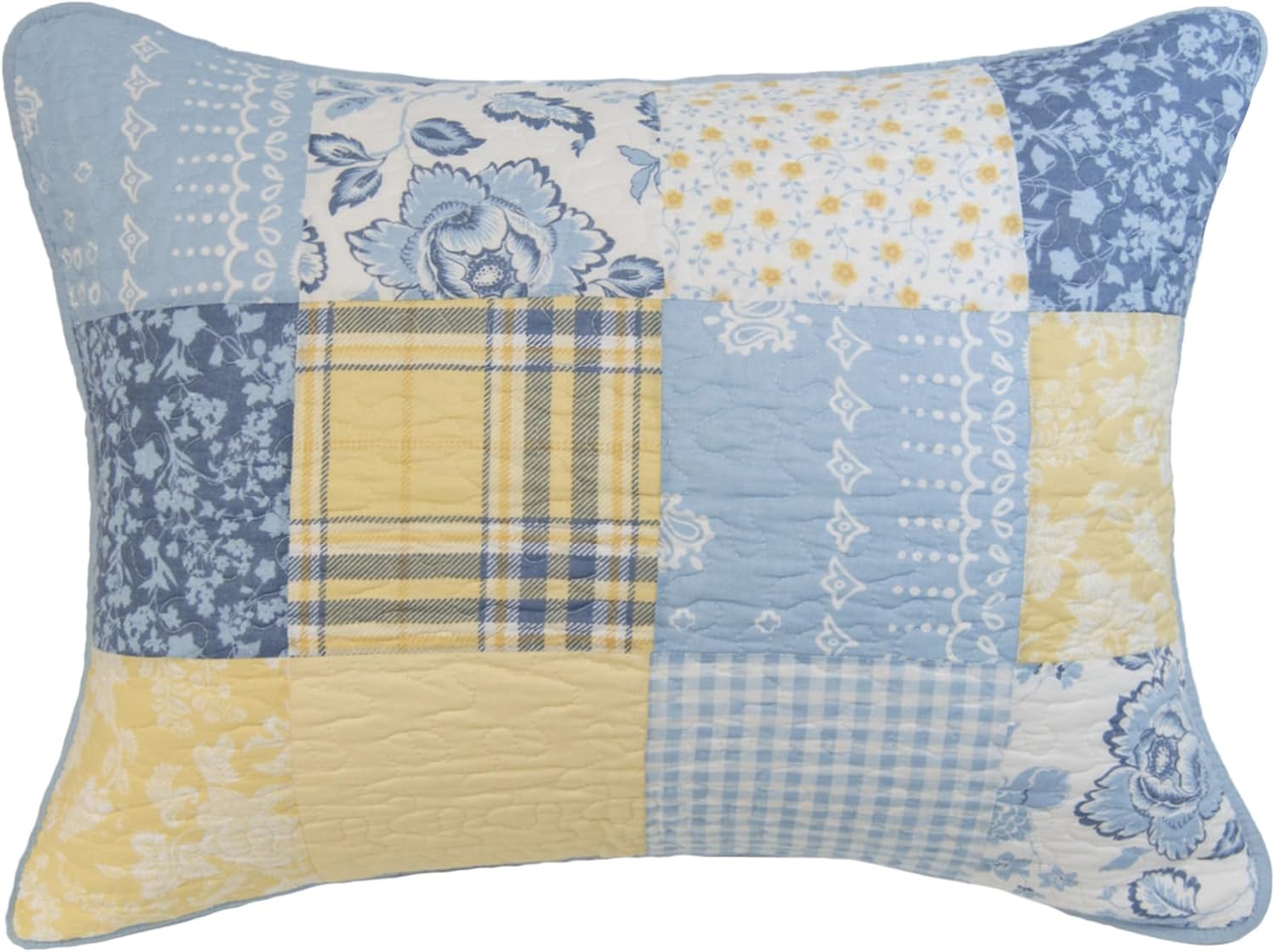 Donna Sharp Spring Flowers-Twin Quilt Set, Measures 68 x 90, Includes 1 Quilt and 1 Standard Sham, Machine Washable