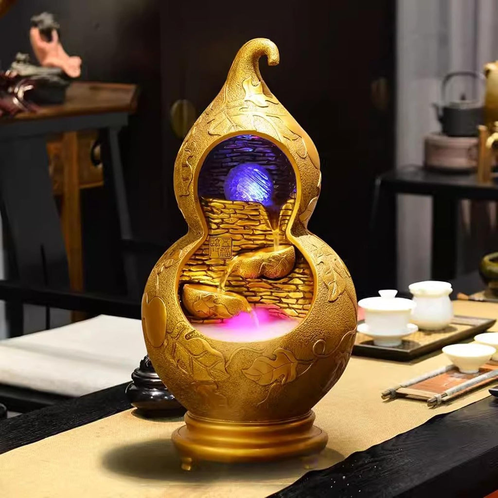GLigeT Tabletop Fountain Fountain Decoration Circulation Living Room Office Desktop Decoration Study Water Fountain Water Fountain Decor(Small)