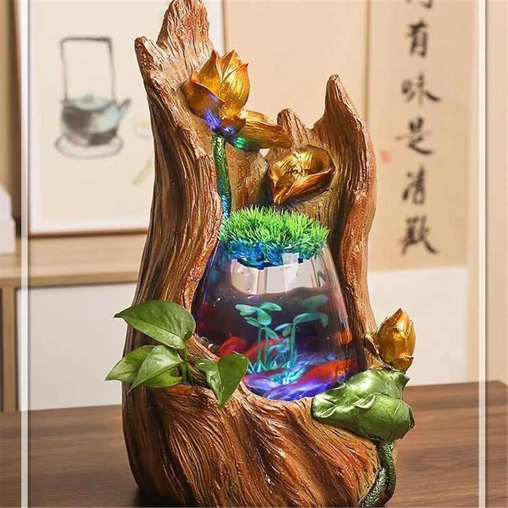 Tabletop Tabletop Fountain Small Home Desktop Fish Tank Water Circulation Ornaments Decor