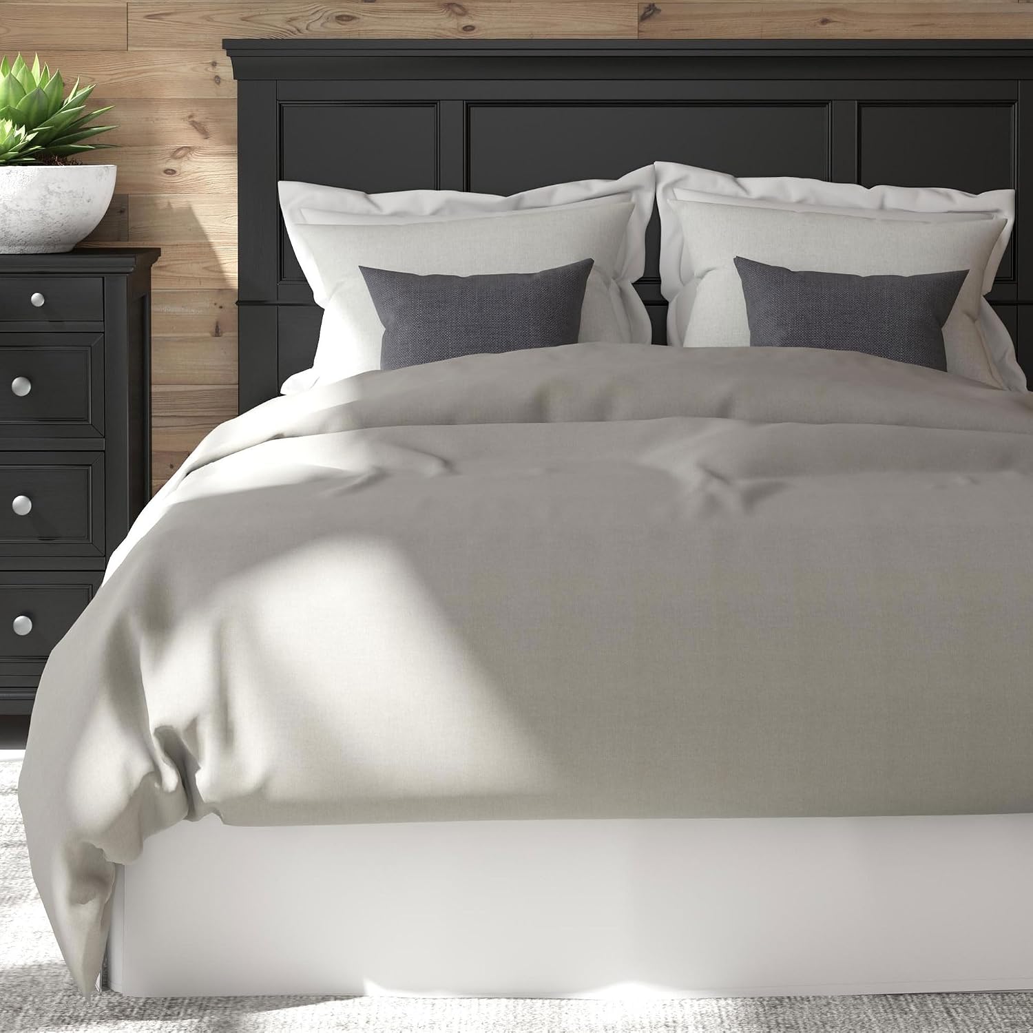 Homestyles Bedford Black Queen Headboard