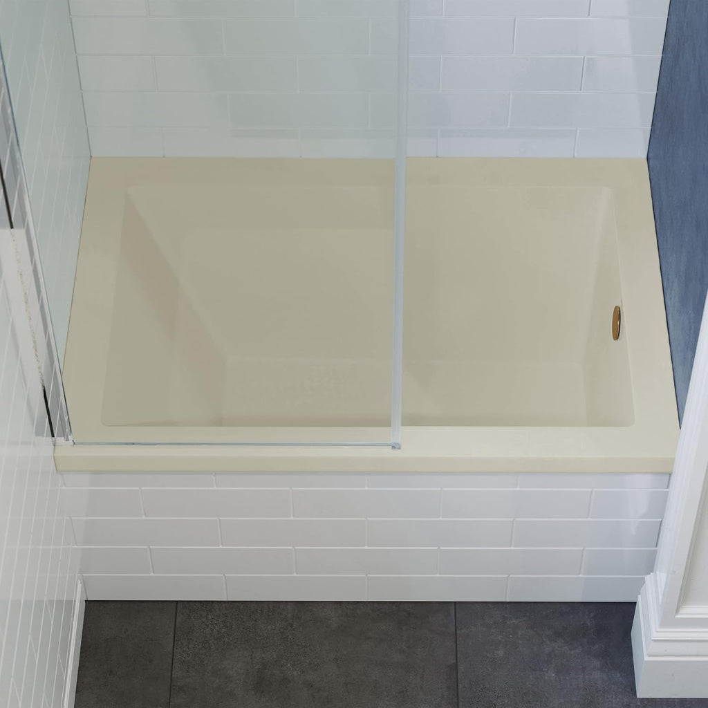 Swiss Madison Voltaire 48' x 32' Right-Hand Drain Alcove Bathtub in Bisque
