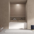 Transolid Ursula 60 x 30 x 20-1/4 in. Acrylic Alcove Bathtub with Left-Hand Drain, White